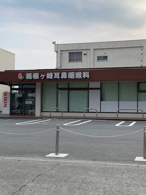 病院　箱根ヶ崎耳鼻咽喉科（病院）まで600m