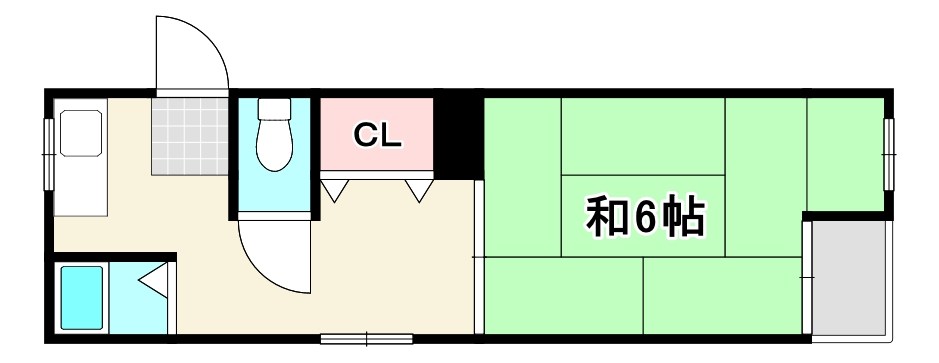 マンション福田の間取り写真