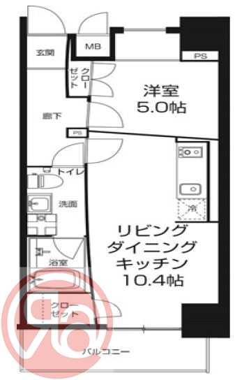 URBAN FLATS中之島の間取り写真