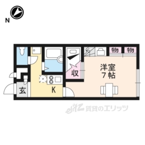 レオパレスアルカンシェル藤阪の間取り写真
