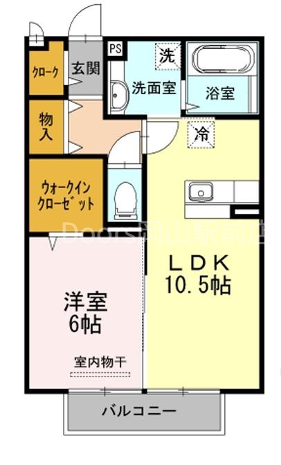 ＪＲ山陽本線 北長瀬駅 徒歩12分 2階建 築14年の間取り写真