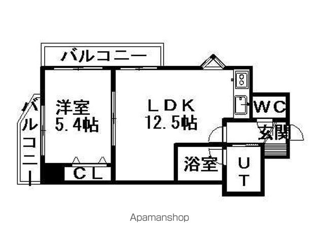 札幌市電 中島公園通駅 徒歩2分 11階建 築20年の間取り写真