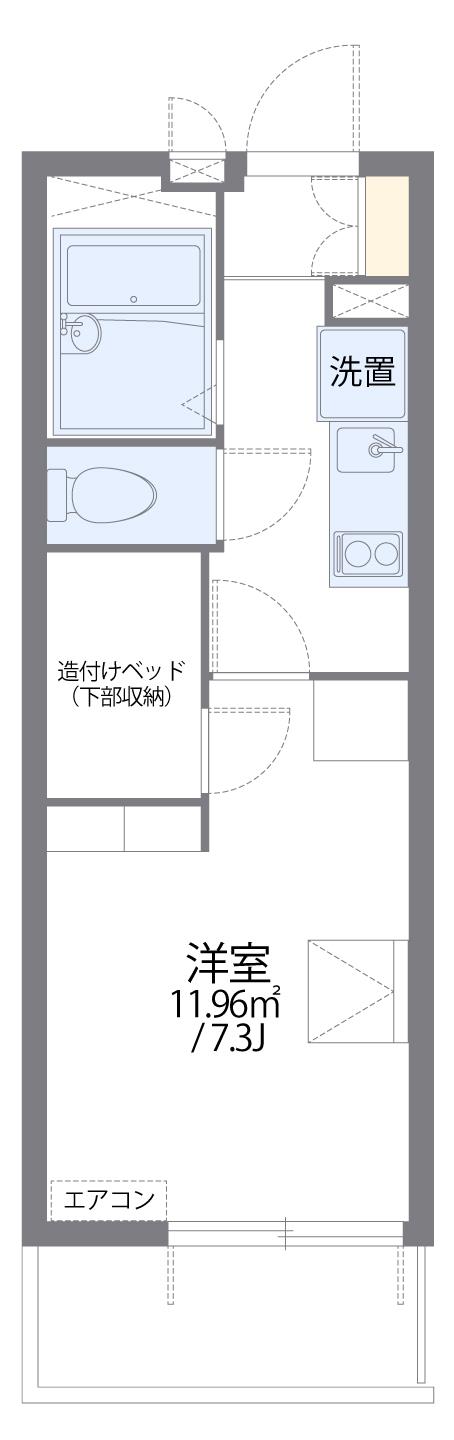 レオパレスマリーンブルーの間取り写真