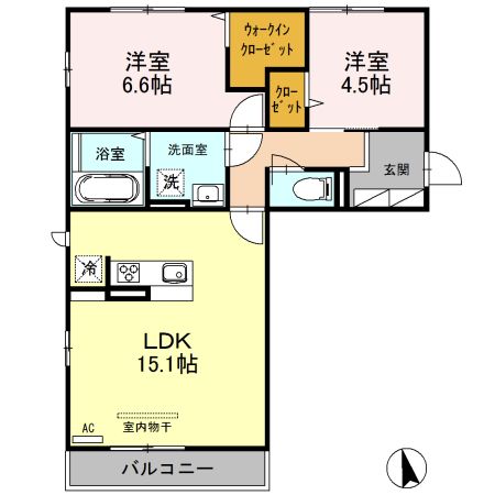 ロイヤル飛鳥Iの間取り写真
