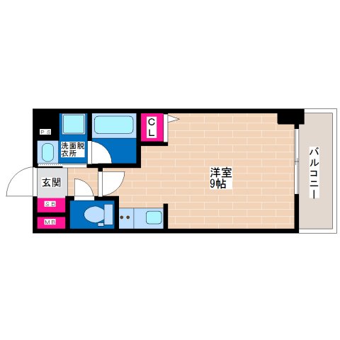 メゾン田中-平野の間取り写真