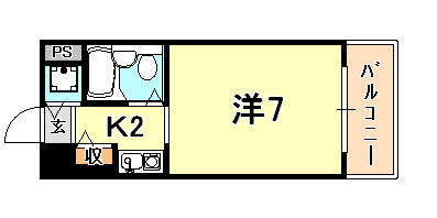 ハーバーヒル大倉山の間取り写真