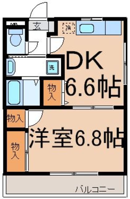 マンションシェルの間取り写真