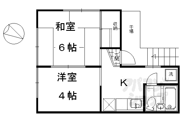 ハイツ泉涌寺の間取り写真