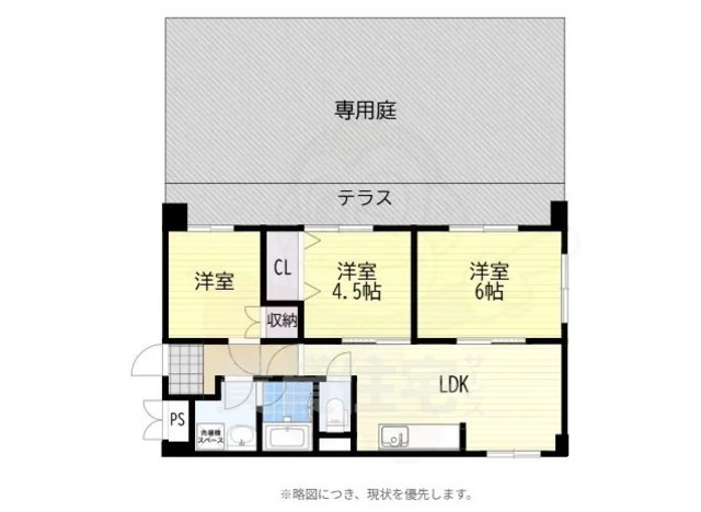 エルベコート東園田の間取り写真