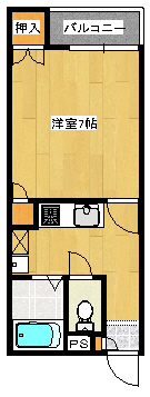 ドルフィン芦田第２の間取り