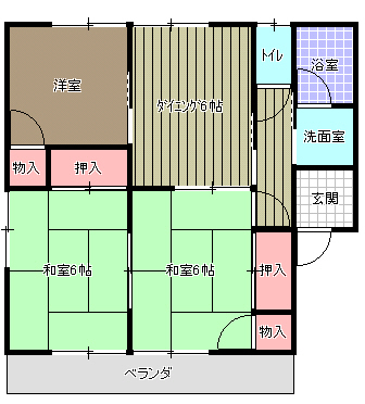 上田ハイツの間取り