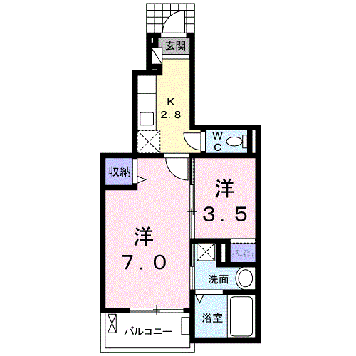 メゾンオーブＡの間取り