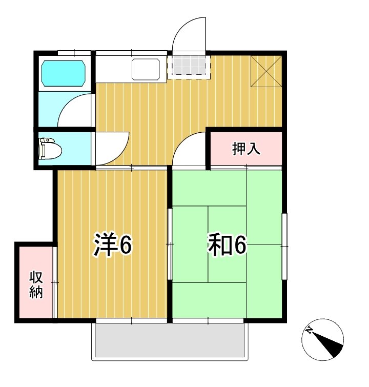 ワイズフラッツＡの間取り