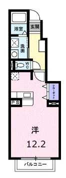 高松琴平電鉄琴平線 太田駅 徒歩10分 2階建 築24年の間取り写真