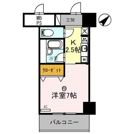 サンタウン竹鼻　Aの間取り