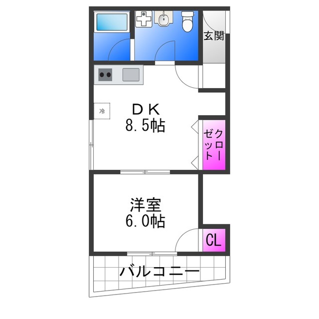 共栄マンションの間取り