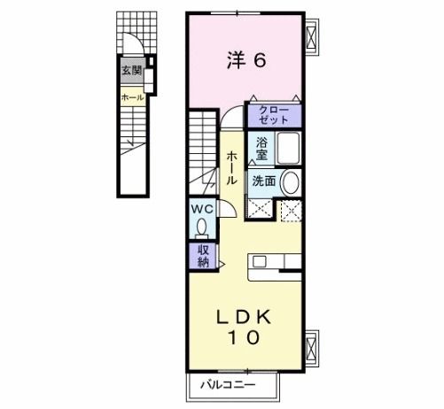 フィオーレ長行東二番館の間取り