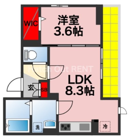 ガルデ西千葉の間取り