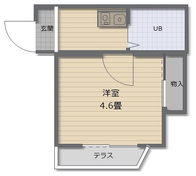 屏風ヶ浦アパートの間取り