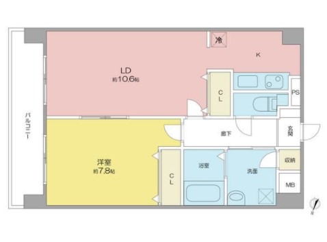 グランシャリオ覺王山の間取り