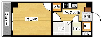 広島市安佐南区伴中央のマンションの間取り