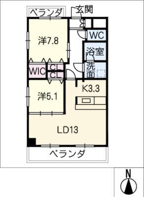 インペリアル南大高の間取り