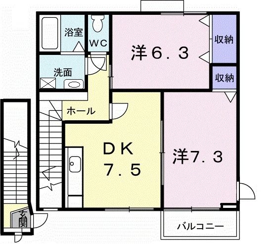 メゾンド・ソレイユの間取り