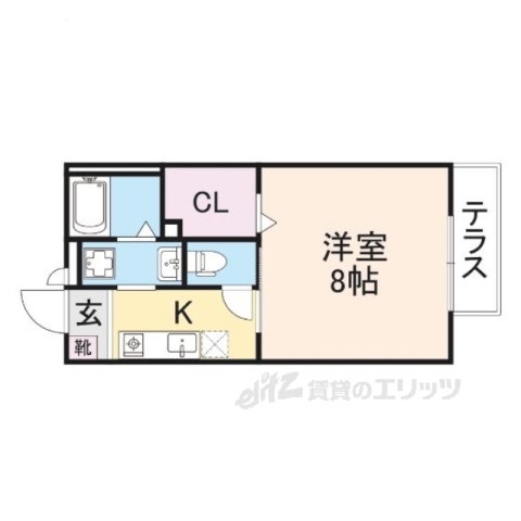 彦根市八坂町のアパートの間取り