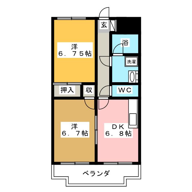 ガーデンコート壱番館の間取り