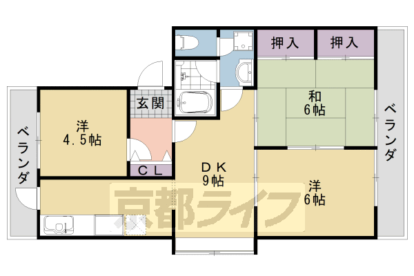 シャルムロイヤルマンションの間取り