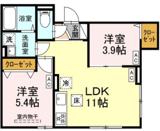 グラナーデ東尾久IIの間取り