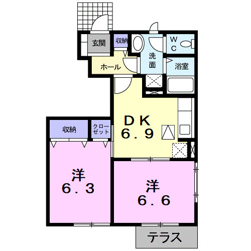 ソフィア壱番館Ｃの間取り