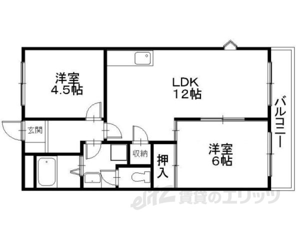 フラットフィールド2ｎｄの間取り