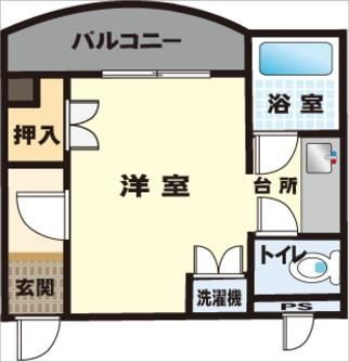 八王子市西寺方町のマンションの間取り