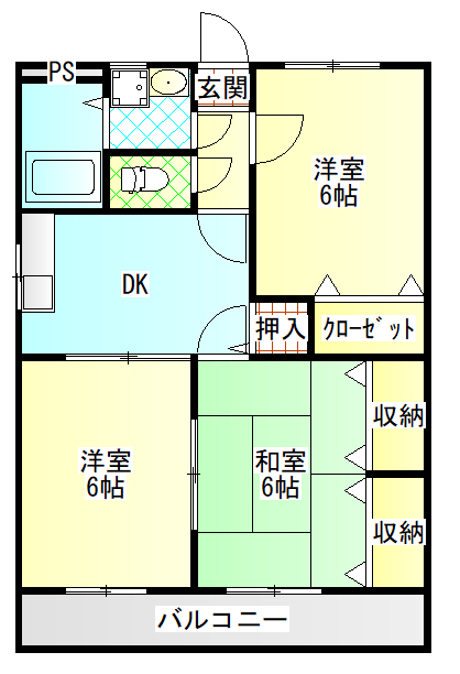 フレンドリーハイツの間取り