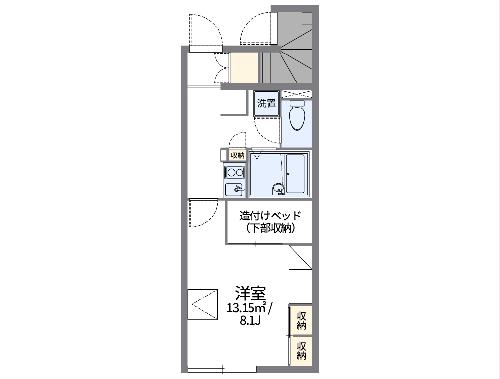 レオパレスメルベーユの間取り