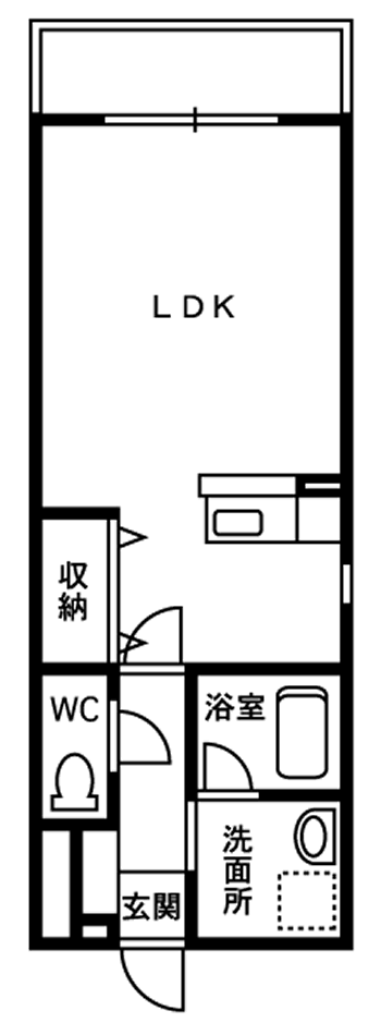 港人（みなと）48番館の間取り