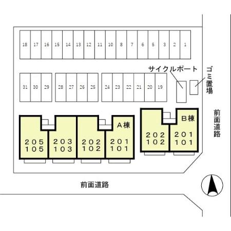 【砺波市栄町のアパートのその他】