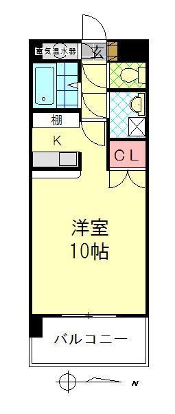 シャガール中島の間取り