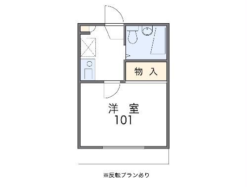 京都市下京区西前町のアパートの間取り