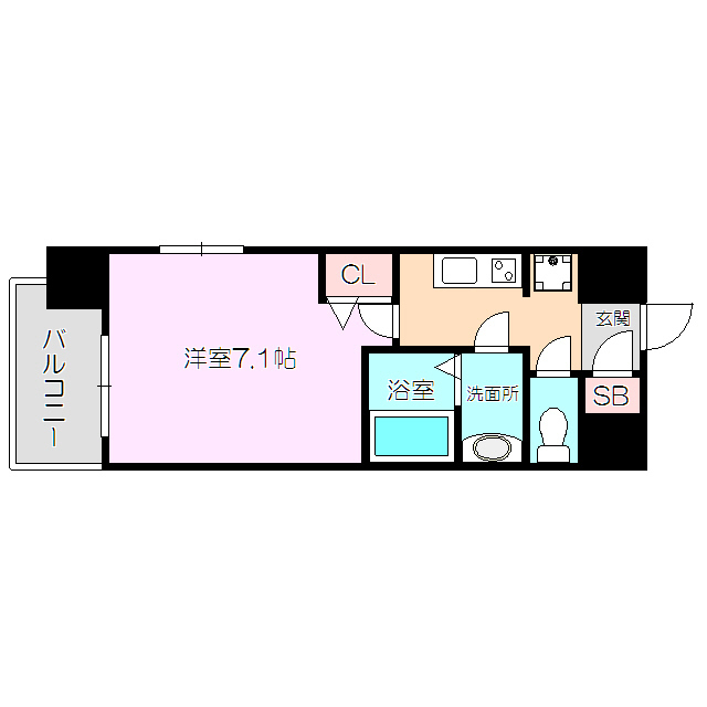 リッツ新大阪の間取り