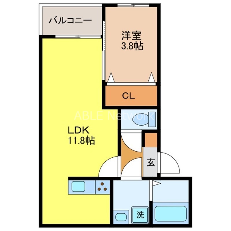 リタリッチ鳥栖壱番館の間取り