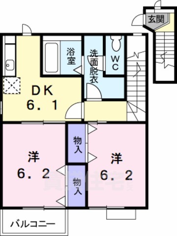 ラフィネ壱番館の間取り