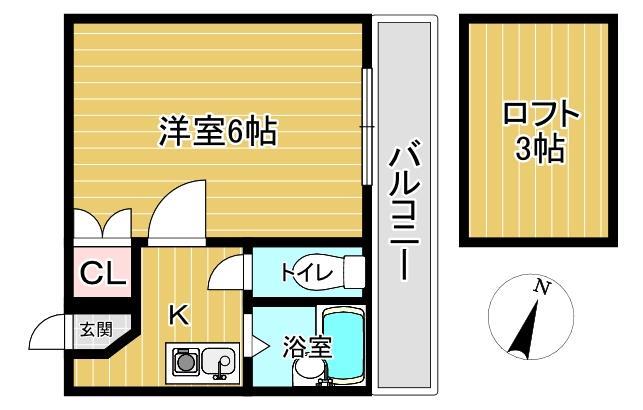 エストレーラ日岡の間取り