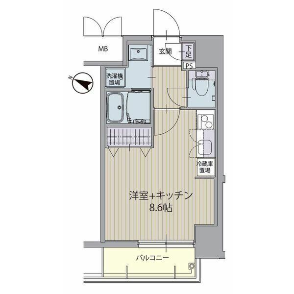 名古屋市中区正木のマンションの間取り