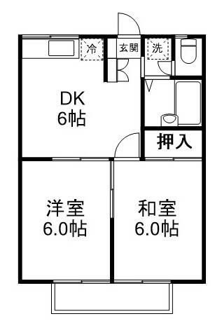 我孫子市船戸のアパートの間取り