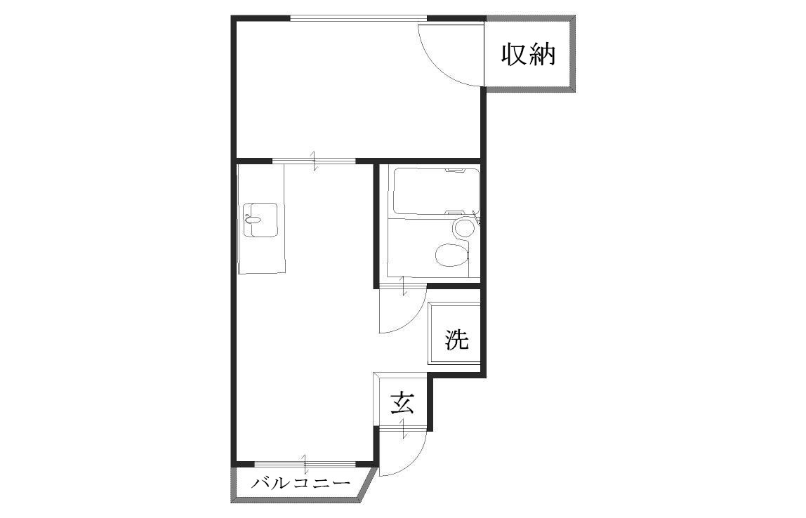 京都市北区小山南上総町のマンションの間取り