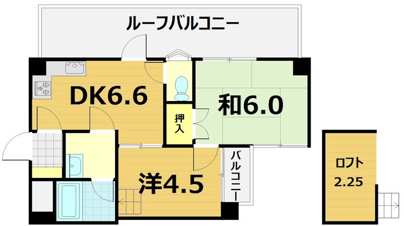 West Squareの間取り