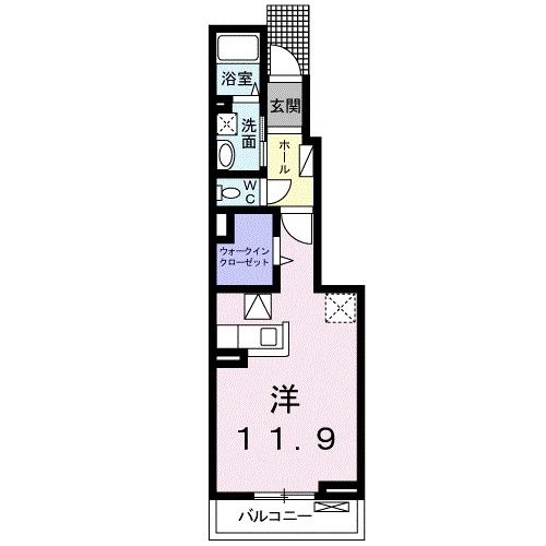 【サンハイム今津Ａの間取り】