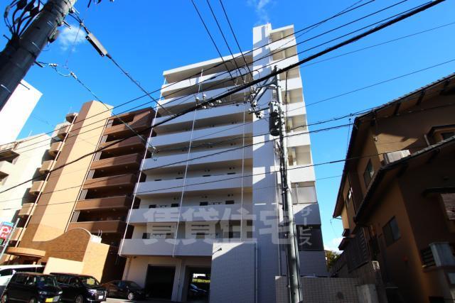 【広島市中区平野町のマンションの建物外観】